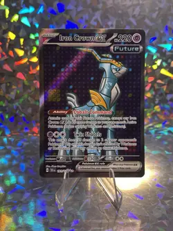 Pokemon Iron Crown EX Full Art Ultra Rare Holo Card 191/162 Temporal Forces LP - Image 1