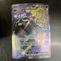 Pokemon TCG Arven's Mabosstiff EX 218/182 Sv10: Destined Rivals Ultra Rare NM - Image 1