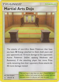 2x (SM10-179) Martial Arts Dojo (U) Pokemon Unbroken Bonds Card # 179 - Image 1