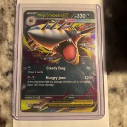 Mega Sharpedo ex 061/094 Phantasmal Flames Holo Double Rare Pokemon NM-MT - Image 1
