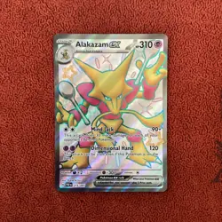 Alakazam ex 215/091 Shiny Ultra Rare Scarlet & Violet Paldean Fates Near Mint NM - Image 1