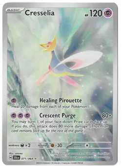 Cresselia 071/64 Illustration Rare Shrouded Fable Pokemon TCG - Image 1