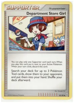 2x (pok-PLAR-085) Department Store Girl (U) Pokemon Arceus Card # 85 - Image 1