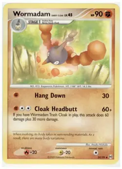 2x (pok-PLAR-050) Wormadam Sandy Cloak Lv.45 (U) Pokemon Arceus Card # 50 - Image 1