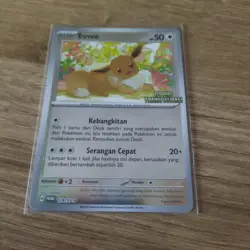 LOT of 4 FOIL Evee Twilight Masquerade Special Promo 129/SV-P Pokemon Indonesia - Image 4