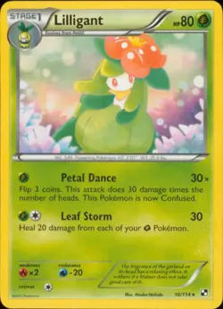 2x (BW1-010) Lilligant Rare Pokemon B&W Base Set Card # 10 - Image 1