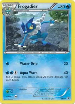 (XY KALOS-13) (Non Foil) Frogadier (U) Pokemon XY Kalos Series Card # 13 - Image 1