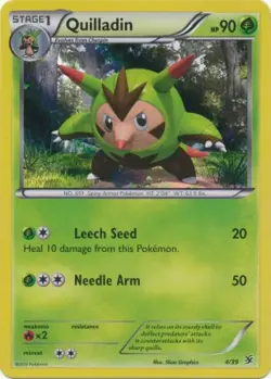 (XY KALOS-004) (Foil) Quilladin (U) Pokemon XY Kalos Series Card # 4 - Image 1