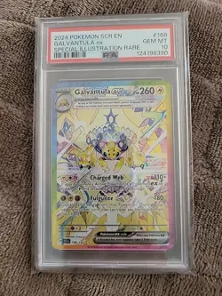 PSA 10 GEM MINT - Galvantula ex 168/142 SIR Stellar Crown Pokemon TCG - Image 1