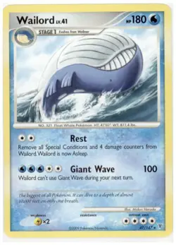 (pok-SV-047) Wailord (R) Pokemon Supreme Victors Card # 47 - Image 1