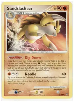 2x (pok-SV-042) Sandslash (R) Pokemon Supreme Victors Card # 42 - Image 1