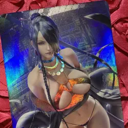 LULU Final Fantasy OOTD Teaser ACG Anime Goddess WAIFU HOLO Card Hot 2 - Image 2