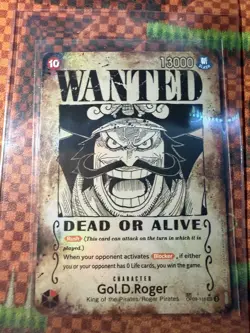 Gol D Roger OP09-118 SP Wanted Poster Manga OP13 One Piece Card English Carrying - Image 1