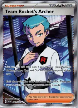 Team Rocket's Archer 223/182 SV10: Destined Rivals - Pokemon Card - NM - Image 1
