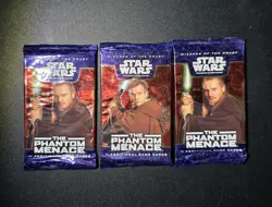 2004 Star Wars The Phantom Menace 3 Trading Card Booster Packs New - Image 1
