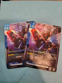 Mix lot Buster Gundam & others Newtype Rising Gundam Card Game TCG - NM LR Foil - Image 3