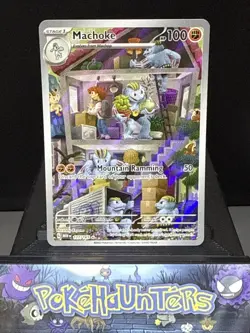 Pokemon Card Machoke 177/165 Scarlet & Violet 151 Illustration Rare Near Mint - Image 1