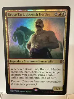 Bruse Tarl, Boorish Herder Commander 2016 Foil - Image 1