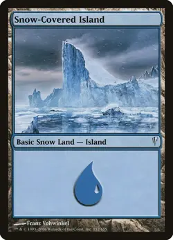 NM Snow-Covered Island, MTG, Coldsnap, Magic the Gathering, 152 - Image 1