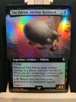The Falcon, Airship Restored FOIL (Extended Art) - Final Fantasy - NM - MTG - Image 1