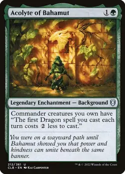 [MTG] Acolyte of Bahamut (Foil) (212) (CLB) NM - Image 1