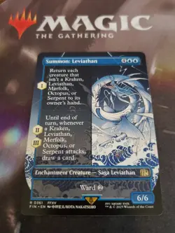 Mtg. Summon: Leviathan. Borderless. Final Fantasy. Pack Fresh - Image 1