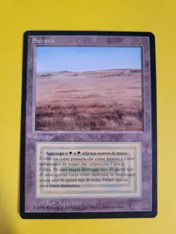 Magic the Gathering Savannah Revised Italian Foreign Black Border FBB MTG - Image 1
