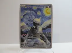 Pokemon Mewtwo Starry Night Van Gogh Beautiful Moon ACG Star Fan Art NM X930 - Image 1