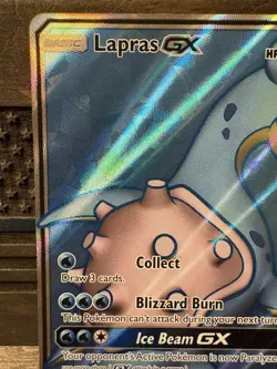Pokemon TCG Lapras GX Full Art Ultra Rare Holo 139/149 Sun & Moon Base Set NM - Image 2