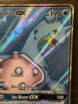 Pokemon TCG Lapras GX Full Art Ultra Rare Holo 139/149 Sun & Moon Base Set NM - Image 3