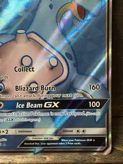 Pokemon TCG Lapras GX Full Art Ultra Rare Holo 139/149 Sun & Moon Base Set NM - Image 5