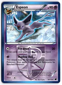 Pokemon TCG Espeon (Team Plasma) 48/116 Plasma Freeze Regular - Image 1