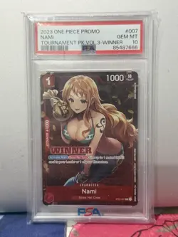 Nami [Tournament Winner] ST01-007 One Piece StarterDeck 1: Straw Hat Crew PSA 10 - Image 1