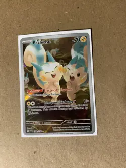 Pokemon TCG Pachirisu Holo Card 208/198 Scarlet & Violet Illustration Rare - Image 1