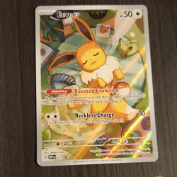 Scarlet & Violet Promo Eevee 173 Full Art Holo Pokemon TCG Card 2023 - Image 1