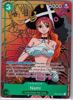 Nami (Alt Art) OP02-036 English Paramount War - One Piece Card - NM - Image 1