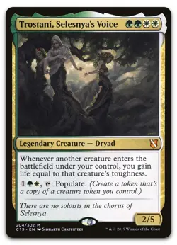 Trostani, Selesnya's Voice #204 (LP) Commander 2019 C19 Magic MTG - Image 1