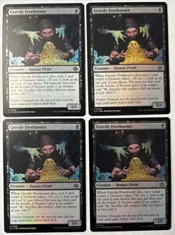 4x Greedy Freebooter Foil - NM Playset - MTG LCI The Lost Caverns of Ixalan - Image 1