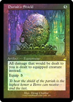 Pariah's Shield Foil Retro Frame Ravnica Remastered NM MTG - Image 1