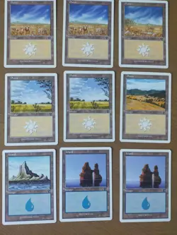 31 Magic: the Gathering 6th edition basic lands, Excellent condition - Image 4