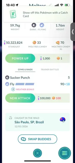 Pokemon Go Shiny Galerian Moltres - Image 2
