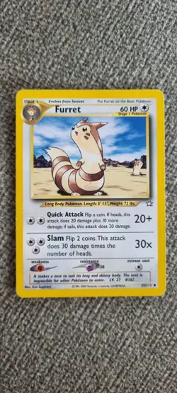 Furret - Pokemon TCG - MP - Uncommon - Neo Genesis 35/111 - Image 1