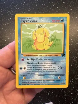 Carte Pokemon Wizard Team Rocket Psykokwak 65/82 Francais Vf Fr - Image 2