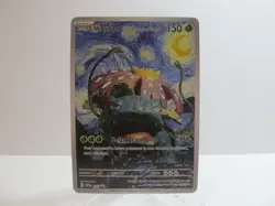 Pokemon Venusaur Starry Night Van Gogh Beautiful Moon ACG Star Fan Art NM X938 - Image 1