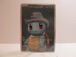 Pokemon Squirtle Grey Felt Hat Van Gogh Beautiful Moon ACG Star Fan Art NM X937 - Image 1