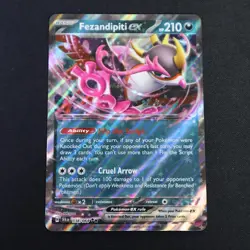 Fezandipiti ex RR 038/064 Shrouded Fable Double Rare NM/M Pokemon TCG Card - Image 1