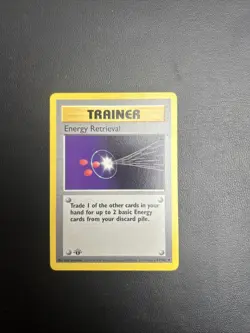 Energy Retrieval Shadowless 1st Ed. Pokemon Base Set #81 1999 - Image 1