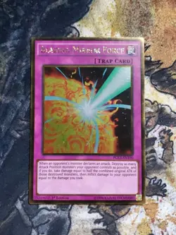 Blazing Mirror Force PGL3-EN100 Premium Gold: Infinite Gold 1st Edition - Image 1