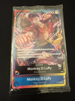 One Piece Monkey.D.Luffy 2nd Anniversary Stamped Promo P-043 Promo Sealed NM - Image 1