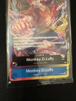 One Piece Monkey.D.Luffy 2nd Anniversary Stamped Promo P-043 Promo Sealed NM - Image 5